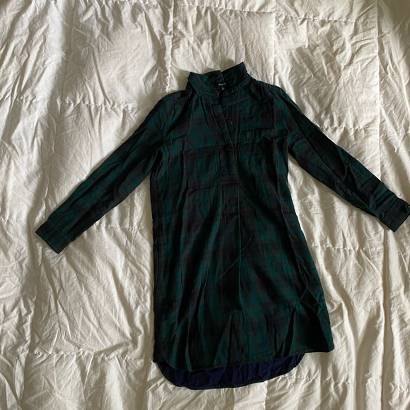 Madewell Plaid Flannel Dress - Picture 3 of 5